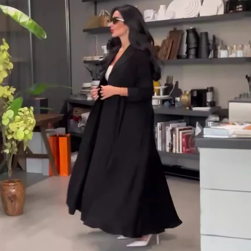 Ensemble 2 pièces musulman pour femmes, manteau long, coupe-vent, pantalon large trempé, Ramadan, Maroc, Dubaï, Islam, tenues arabes décontractées