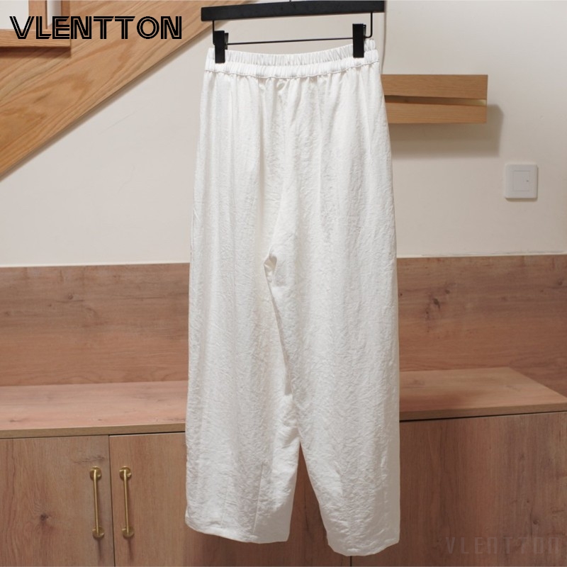 Pantalon rayé élégant pour femme, taille haute, coupe droite, pour le bureau, pantalon de travail fin