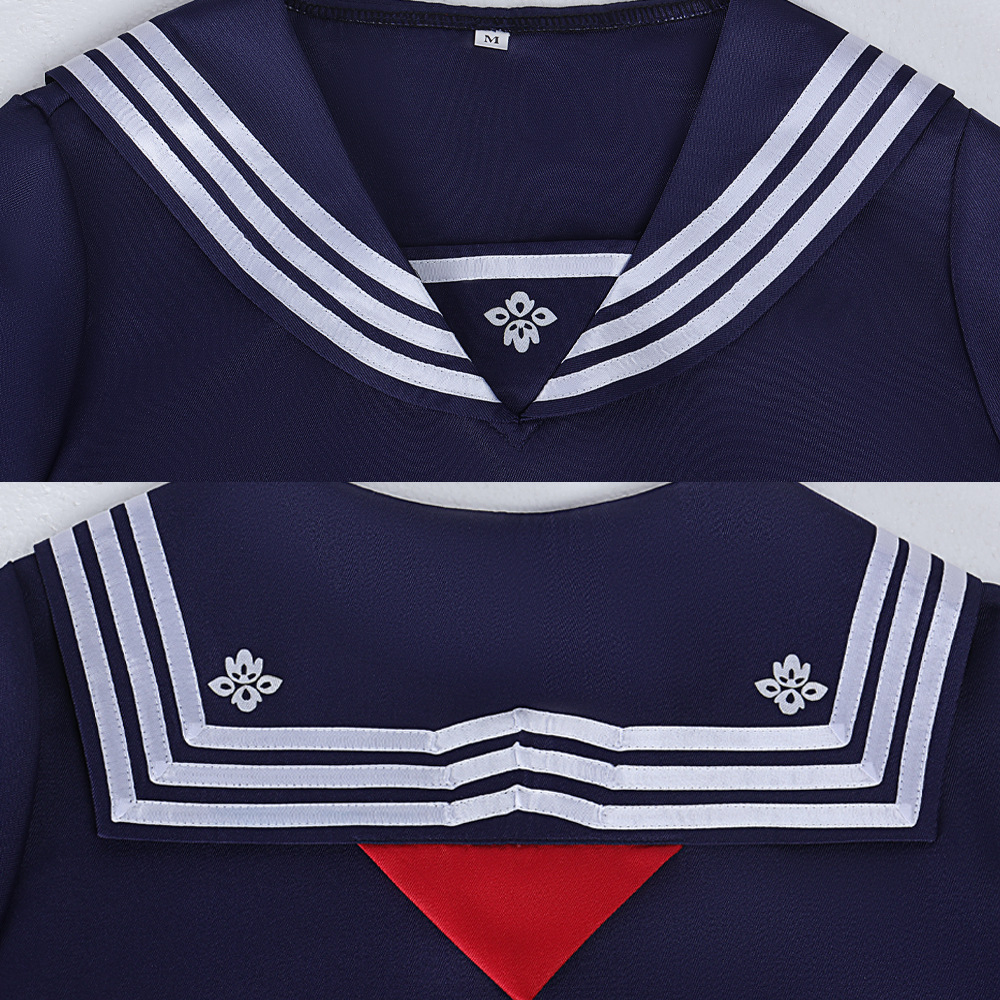 Costume de Cosplay Hinako Shimizu, uniforme scolaire silencieux pour femmes, Costume de marin bleu marine, tenue de fête de carnaval d'halloween