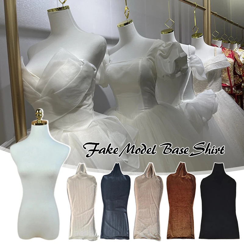 Housse de mannequin en velours pour femme, housse de présentation pour robe de mariée, housse de rechange en tissu pour magasins de robes de mariée, chemise de présentation pour robe