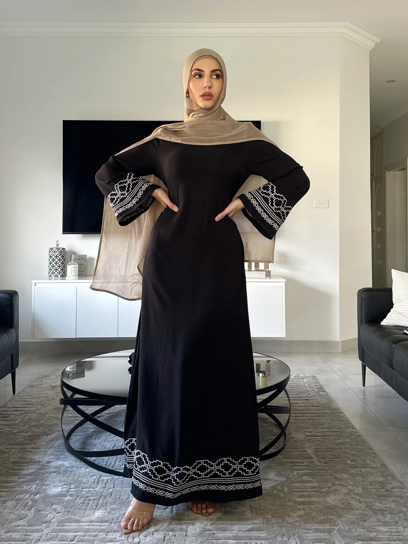 Eid broderie Abayas pour femmes Robe musulmane dubaï luxe turquie caftan Islam vêtements Kebaya Caftan Marocain Femme Robe Kimono