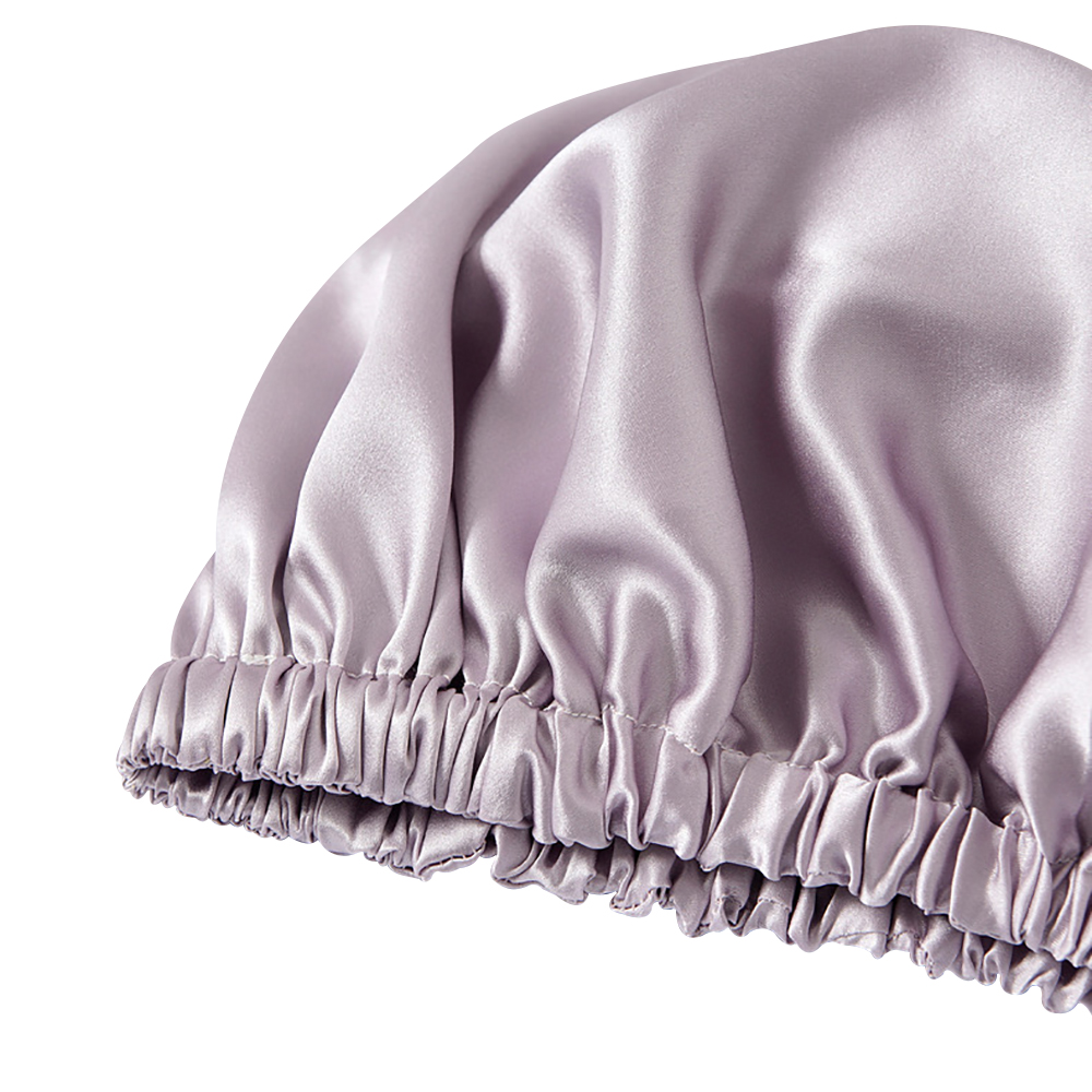Bonnet de nuit en soie de mûrier Pure 100%, réglable, Double couche, bandeau élastique pour femmes, 19 Monne