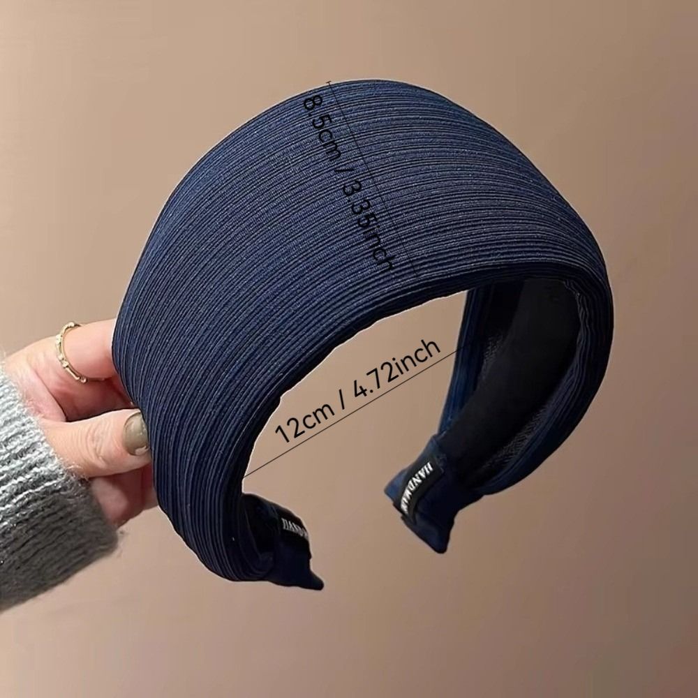 Serre-tête large à bordure haute pour femmes et filles, accessoire de coiffure solide
