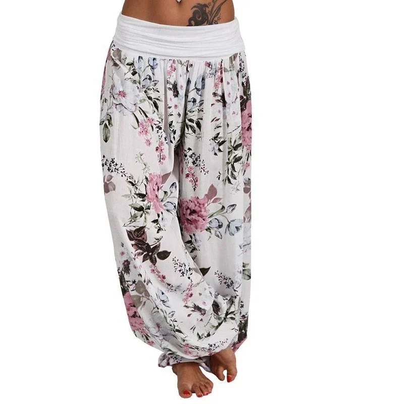 Pantalon large imprimé pour femme, pantalon confortable pour femme, mode décontractée, Harlan