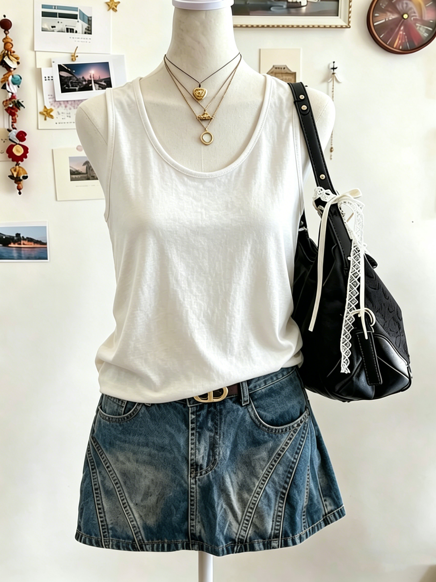 Débardeur ample coréen Y2K pour femme, doux, décontracté, d'été, sans manches, style streetwear, polyvalent, respirant, tendance