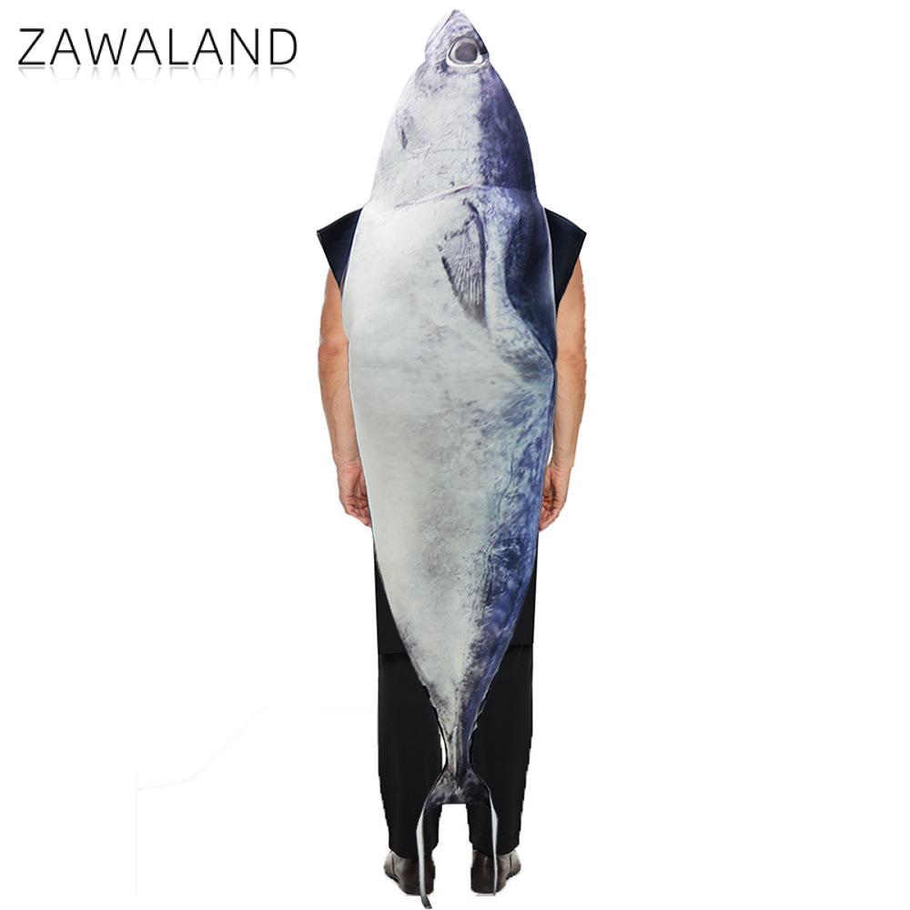 Zawaland femme homme poisson Costume décapterus Maruadsi Costume de fête fantaisie Couple Cosplay combinaison Halloween carnaval déguisement vêtements
