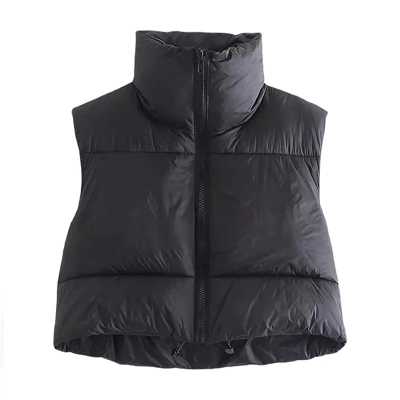 Gilet Femme Tendance Automne Hiver 2026 – Nouveauté Élégante à Col Montant, Manteau Chaud Décontracté avec Ceinture, Sans Manches