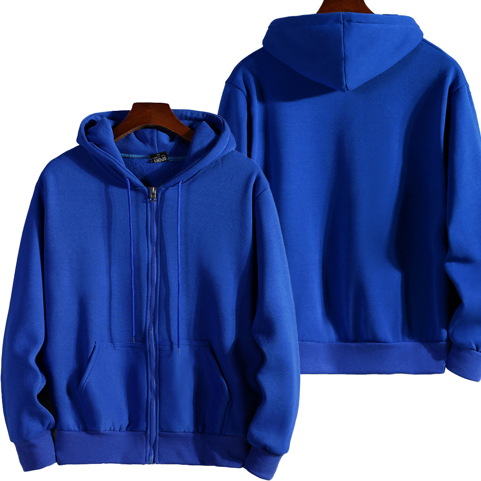 Sweat à capuche à manches longues pour femmes et hommes, sweats à capuche zippés, vêtements de sport décontractés, vêtements monochromes, mode, automne, hiver