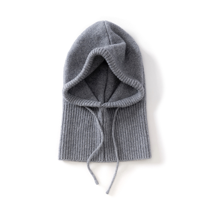 Haute qualité femmes 100% laine chapeau bavoir femmes hiver épaissi tricoté carré écharpe Version chapeau col doux chaud à capuche écharpe