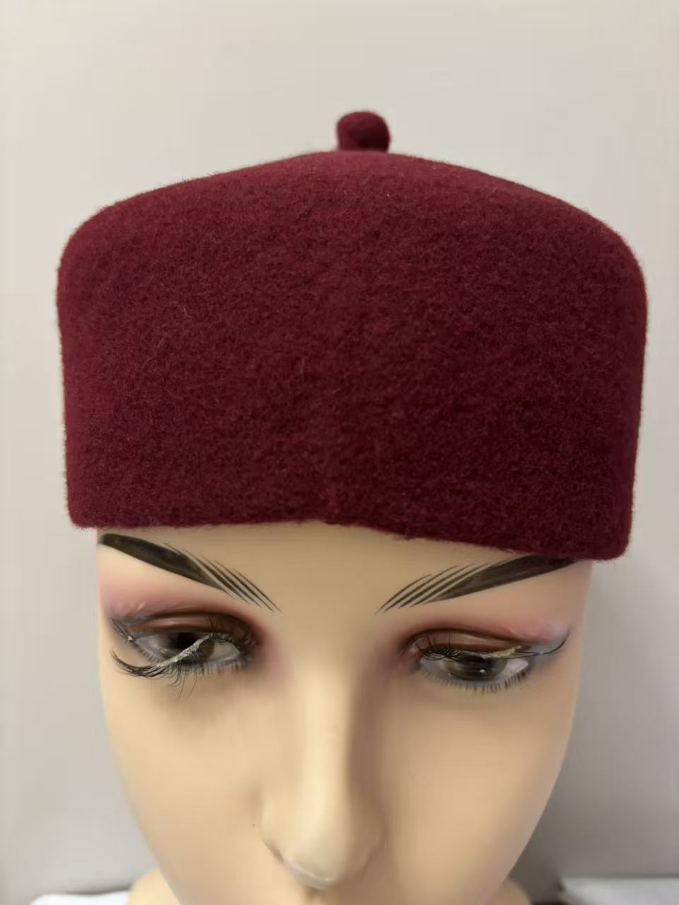 Chapeaux ethniques africains pour hommes, 100% feutre de laine, blancs et rouges, chapeaux de travail, chapeaux fedora pour tous les jours, chapeau épais de haute qualité, grande taille