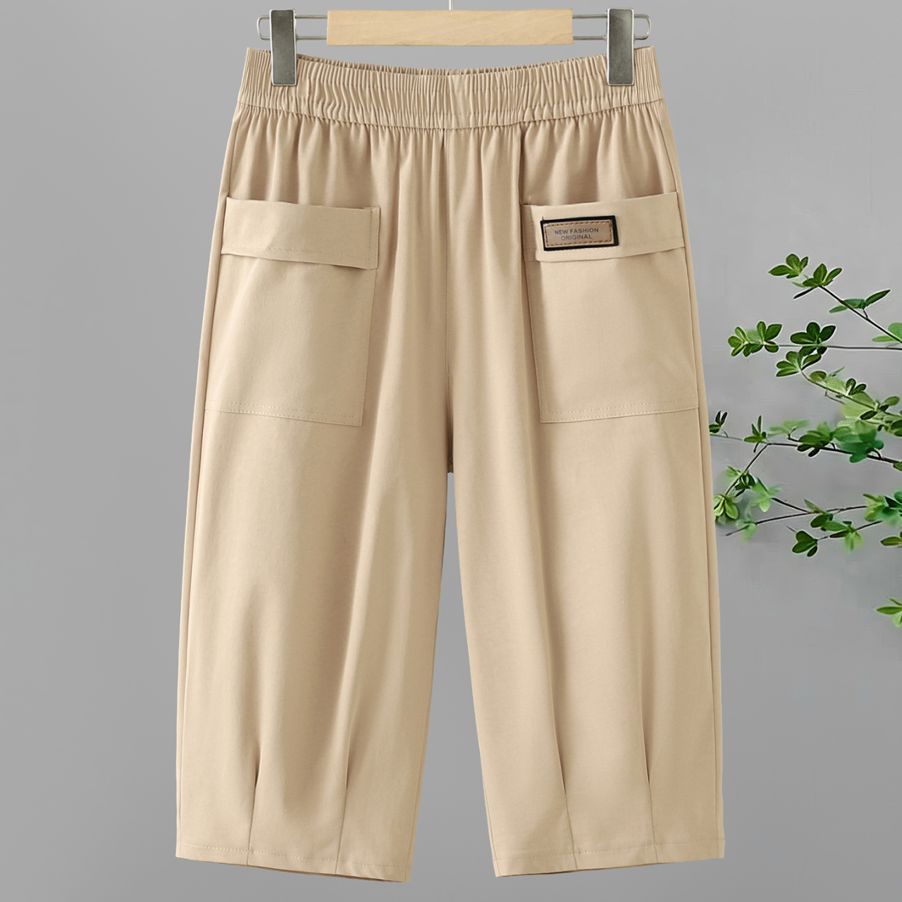 Pantalons décontractés d'été pour femmes - Taille élastique, poches à rabat en 5 couleurs, parfaits pour un usage quotidien léger