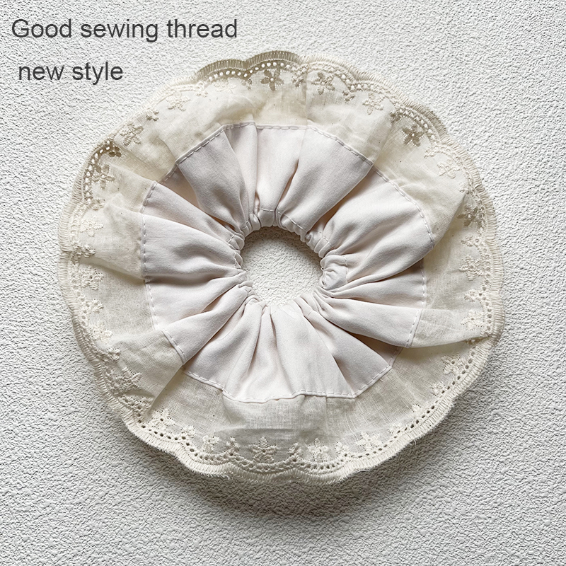 Grands chouchous en dentelle pour femmes, bandeau élastique pour queue de cheval, cerceau pour cheveux, chouchou en caoutchouc, accessoires pour cheveux, couvre-chef