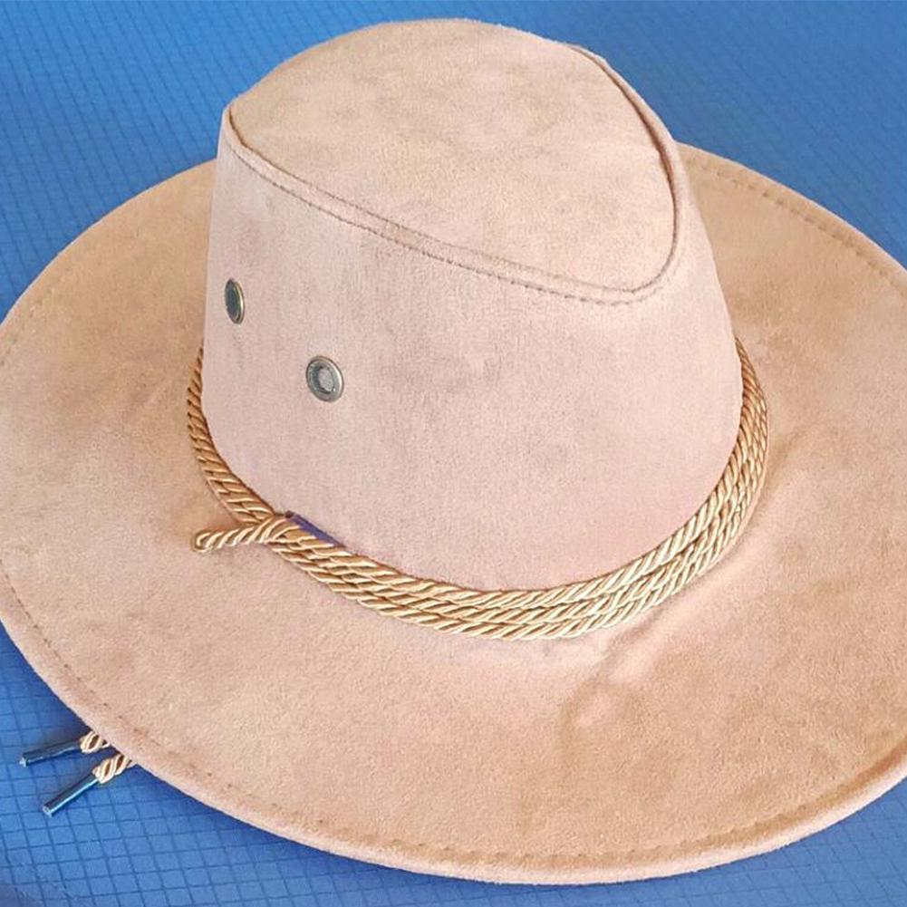 Chapeaux de Cowboy occidentaux en tissu suédé pour femmes et hommes, Vintage, robe pour hommes, Panama, Cowgirl, casquette de Jazz, Sombrero Hombre