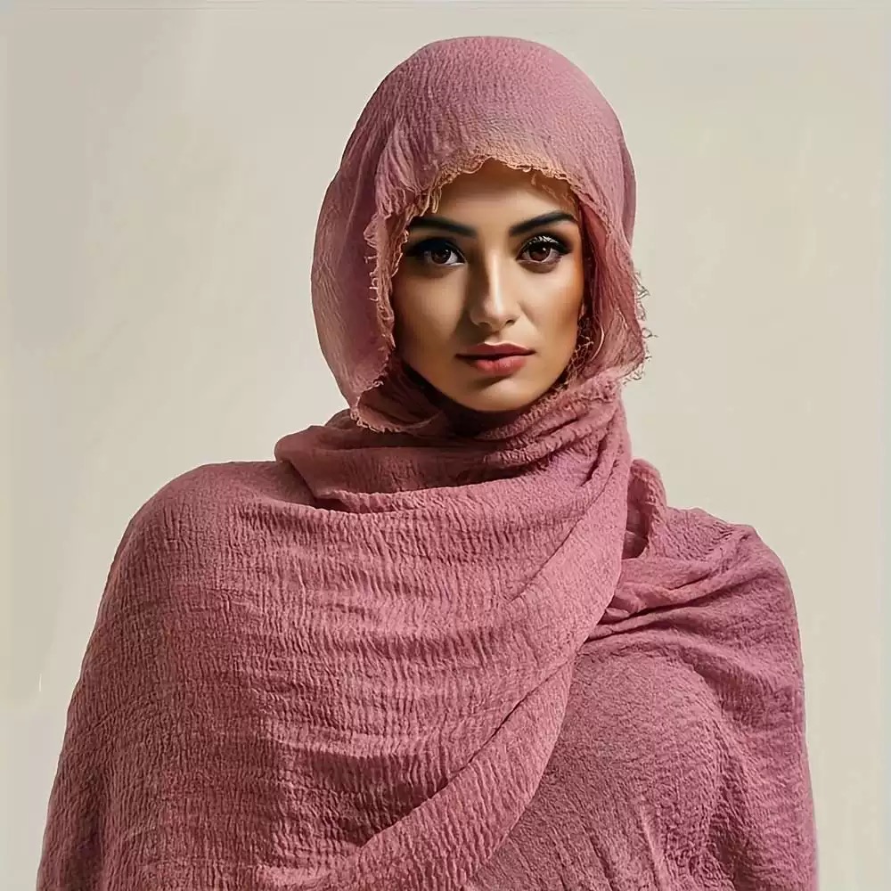 Solide coton lin écharpe femmes Hijab musulman Long foulard châle enveloppement femme printemps automne chaud cou écharpe crème solaire foulards