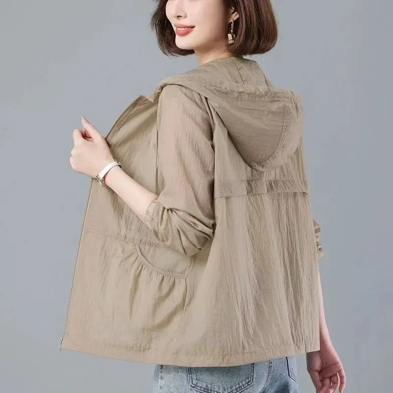 Veste Courte Femme Printemps Automne 2026 – Manteau Décontracté et Élégant pour Dames, Confortable et Protecteur Contre le Soleil