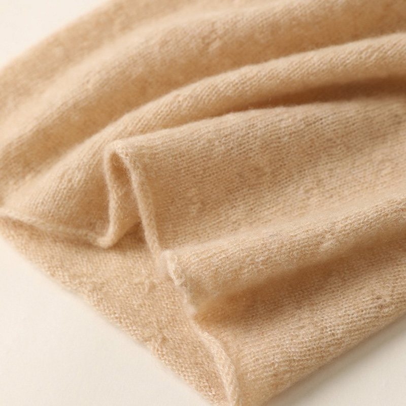 Écharpe annulaire tricotée en mélange de laine, élégante, douce et chaude, en fausse fourrure de cachemire, cache-cou, bandeau pour femme, hiver