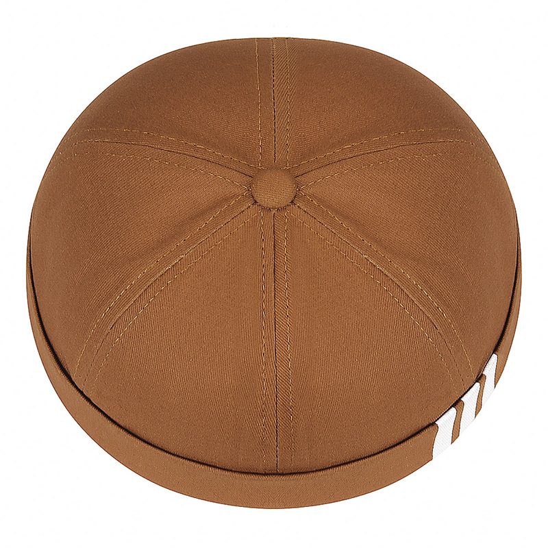 Casquette de sport à rayures rétro pour hommes et femmes, chapeau sans bord, bonnets en peau de melon, danse de rue, hip hop, propriétaire, A99, printemps
