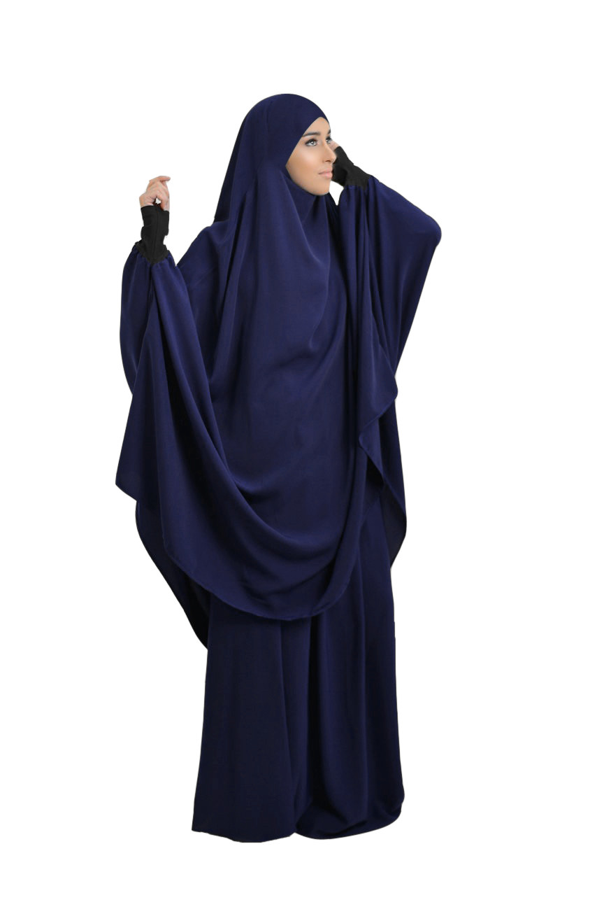 Eid deux pièces ensemble femmes robe de prière ensembles musulmans arabe Hijab longue Khimar Abaya tenue Ramadan jupe islamique prière vêtement Niqab