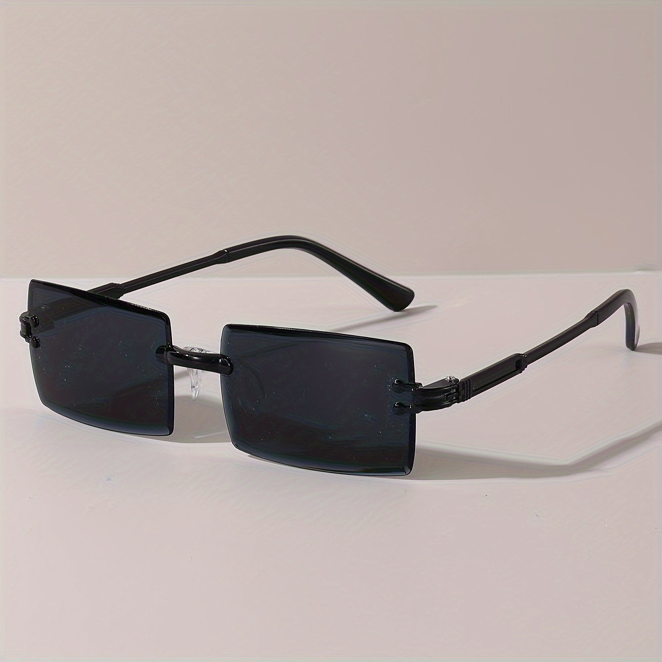 Lunettes de soleil rectangulaires à la mode pour femmes et hommes, nuances décoratives pour documents bonbons mignons pour les vacances, les fêtes à la plage, lunettes UV400, 9 pièces