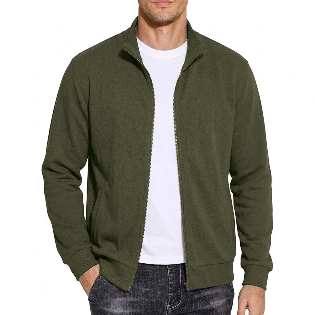 Nouveaux Sweat-shirts Homme Automne Printemps, Manteaux à Capuche de Sport, Vestes Cardigan Tricotées à Manches Longues, Vêtements d'Extérieur Premium Colorés pour Hommes
