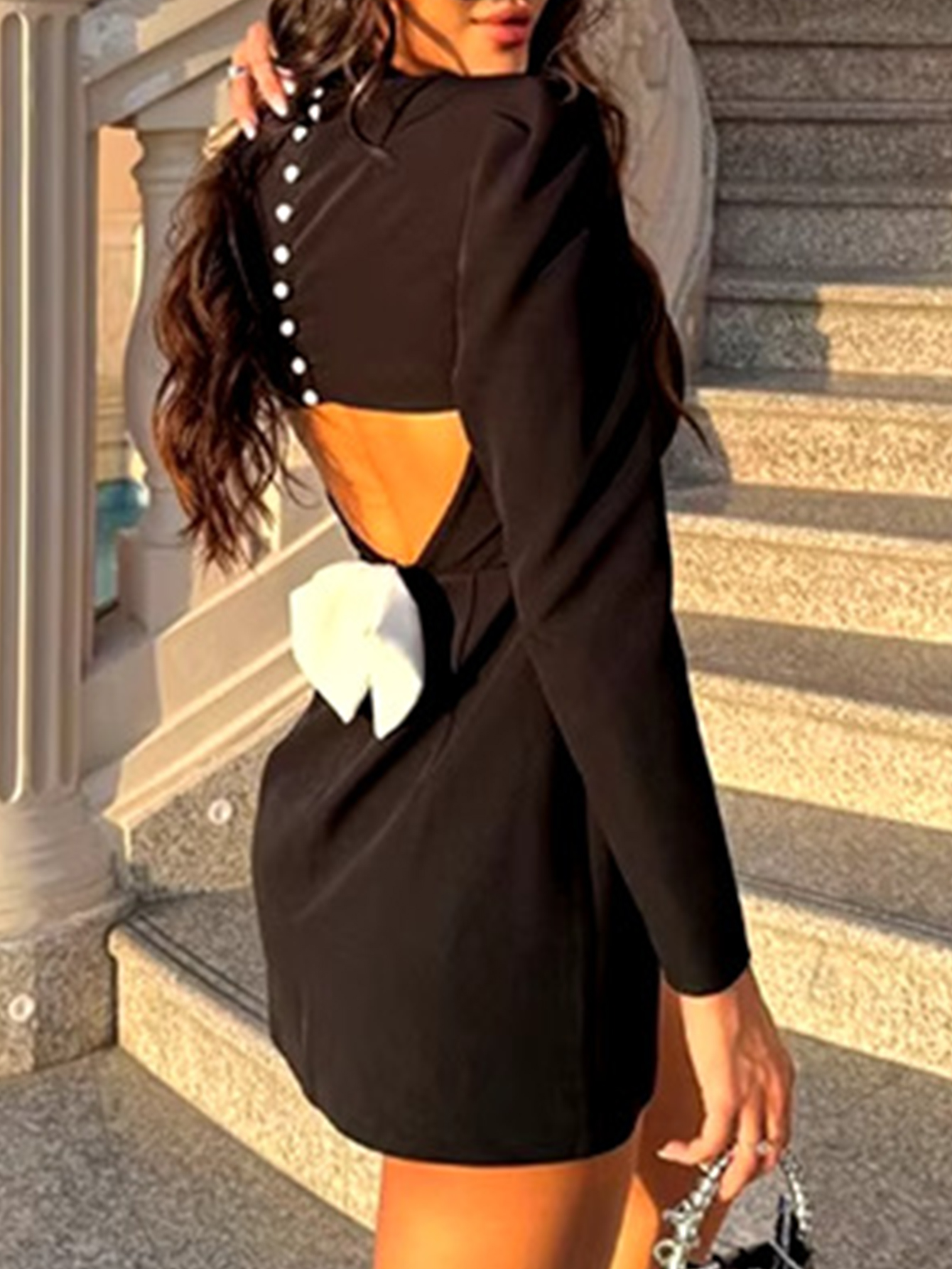 Robe d'été mini sexy noire et blanche pour femme, robe de soirée élégante rouge pour anniversaire, vêtements féminins, robes courtes dos nu pour soirée, Vestidos
