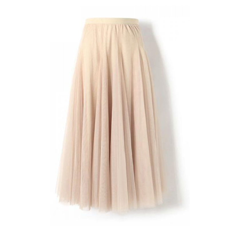 Jupe longue Tutu en maille élastique pour femmes, taille haute, mode coréenne élégante, plissée, blanc, noir, rouge, mi-longue, printemps été, 2026