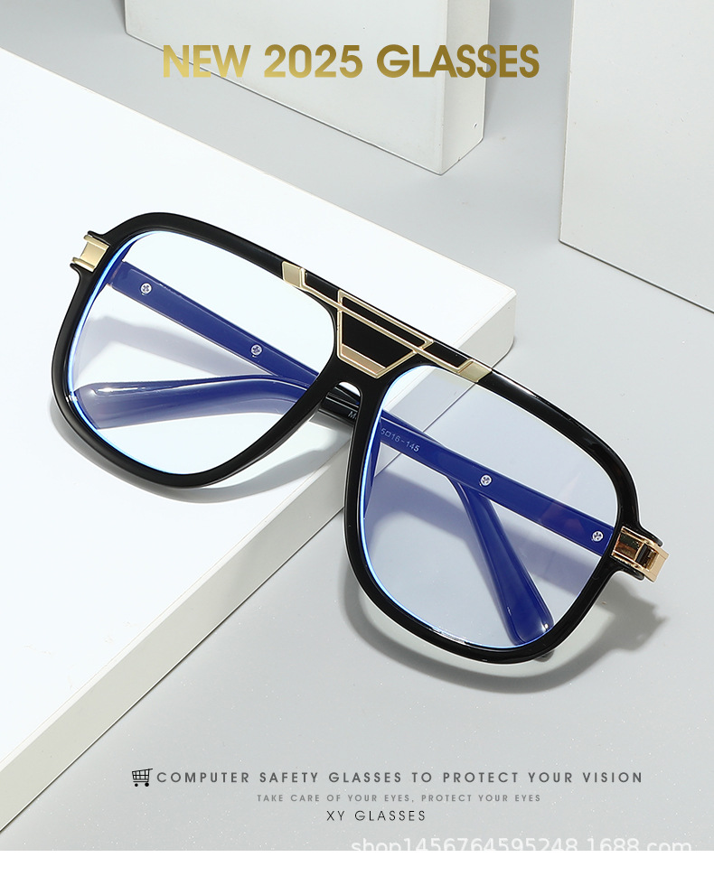 2025 lunettes de pilote cadre Anti lumière bleue hommes femmes unisexe Aviation lumière bleue bloquant lunettes Vintage marque lunettes de créateur
