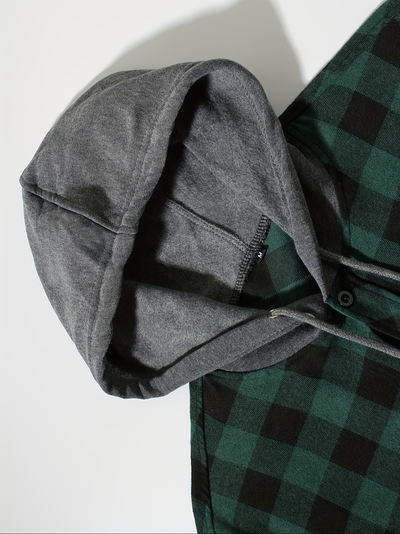 Nouveau manteau printemps-automne pour homme, chemise à capuche à carreaux ample, grande taille, mode décontractée, chemise à manches longues, style streetwear, tailles S-3XL