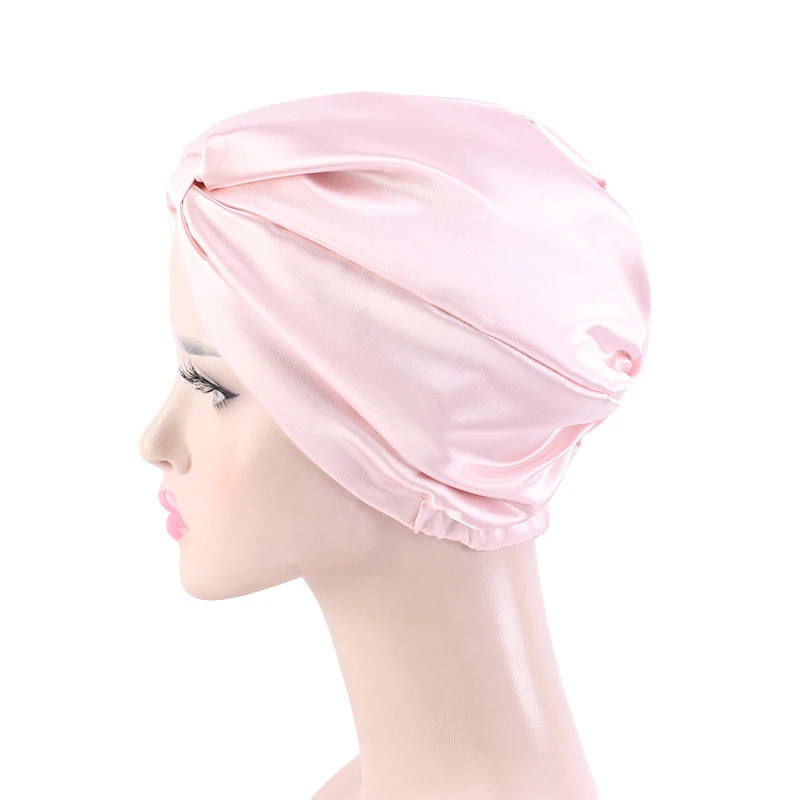 Bonnet de nuit en Satin pour femmes, Turban en soie, foulard de tête, perte de cheveux, chapeau de nuit, bonnets de chimio, Bonnet de couchage, couvre-chef, couverture de chaîne