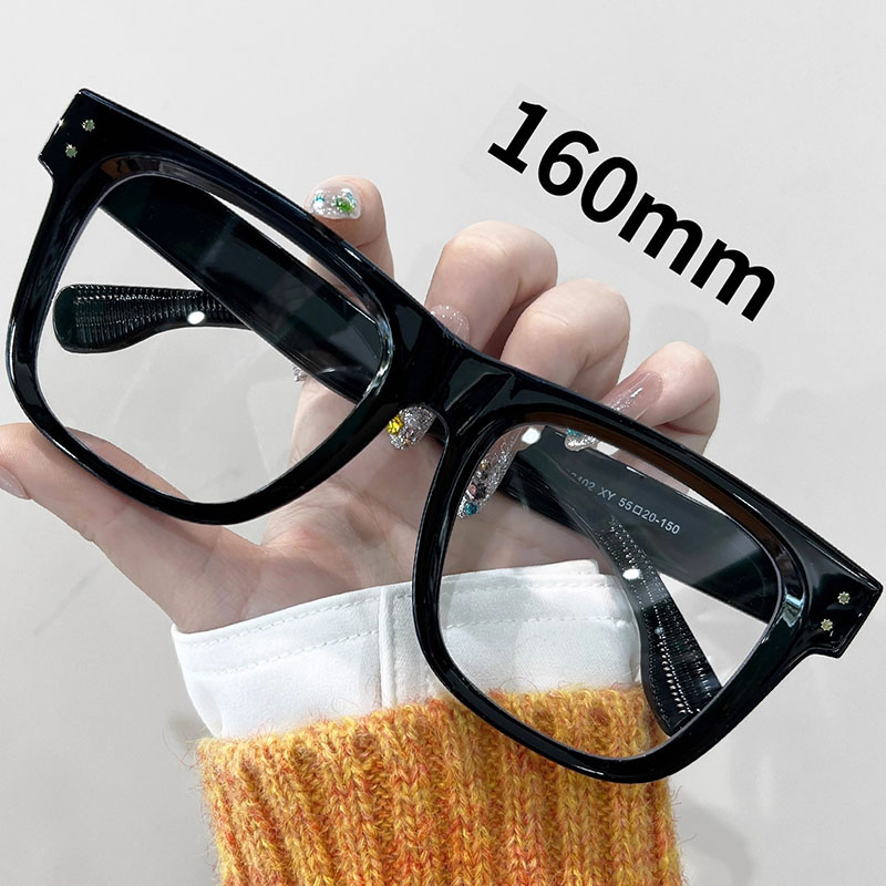Grand visage grande taille monture de lunettes hommes femmes 160mm surdimensionné épais lunettes cadre Anti lumière bleue TR90 lunettes optiques