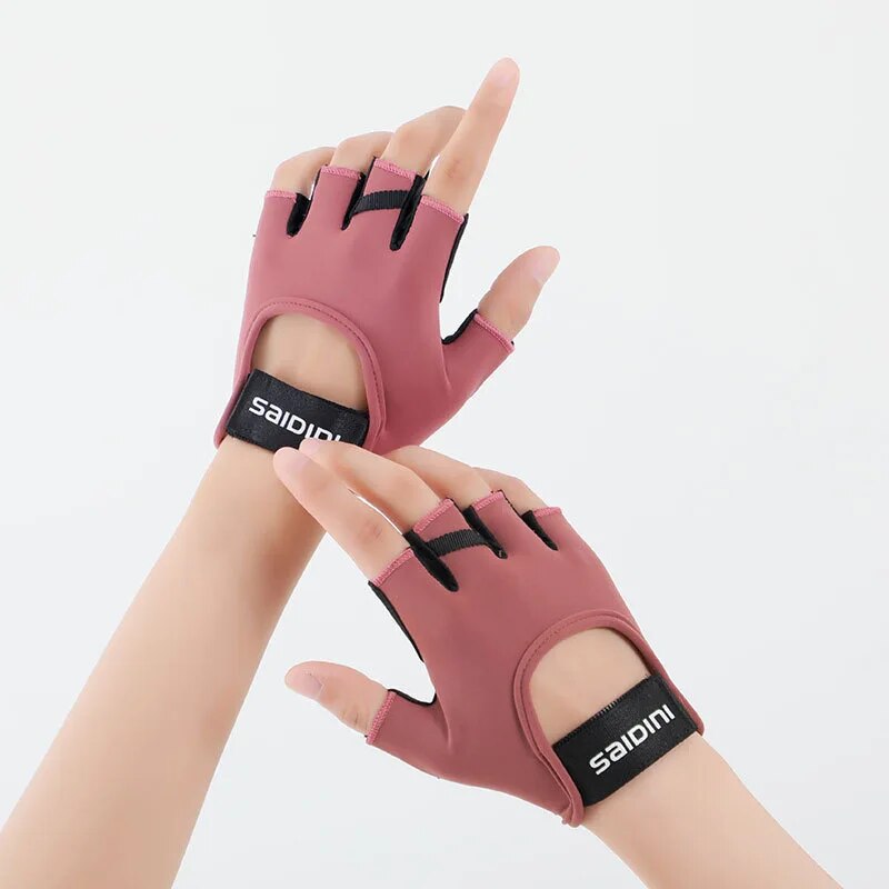 Gants de sport pour femmes, Fitness, Sports de plein air, antidérapants et absorbant les chocs, demi-doigt, durables et respirants