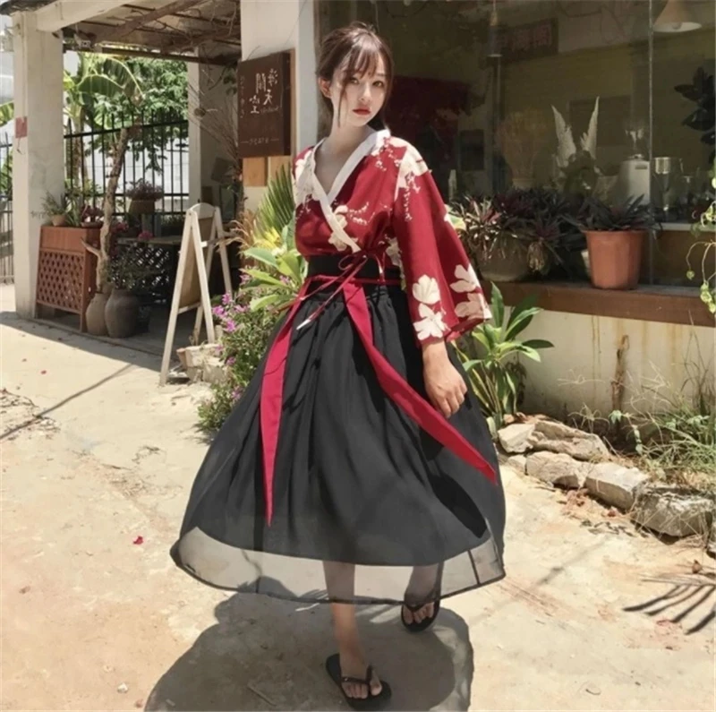 Robe kimono pour femmes et filles, style japonais rétro, vintage Haori Kawaii, robe pour fête, vêtements asiatiques, jupes, offre spéciale éducative