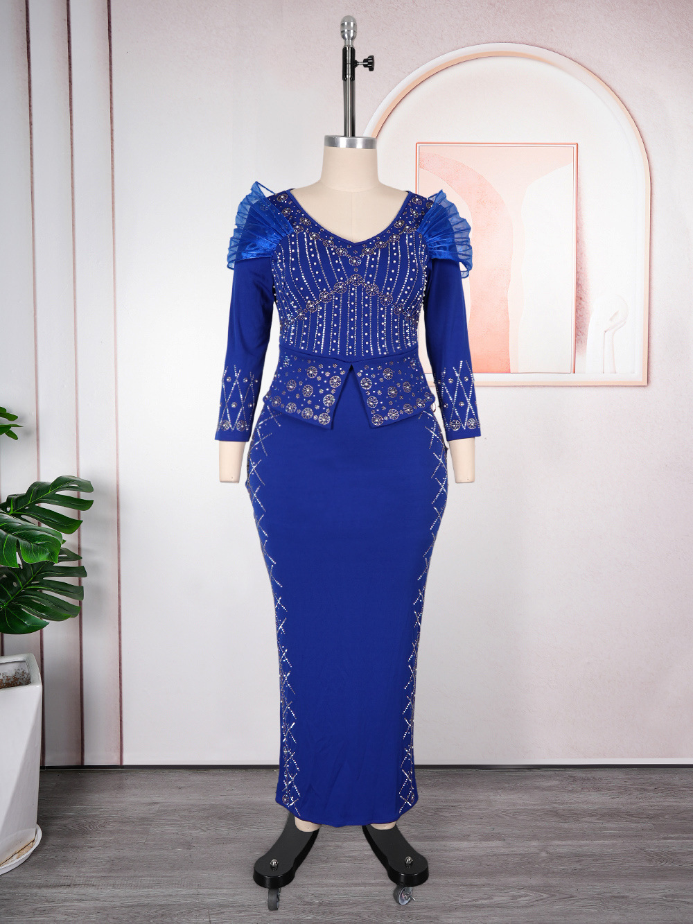 Robes élégantes à manches longues pour femmes, robes maxi luxueuses et brillantes, robes de soirée pour mariage, vêtements d'été et d'automne 2026 pour anniversaire.
