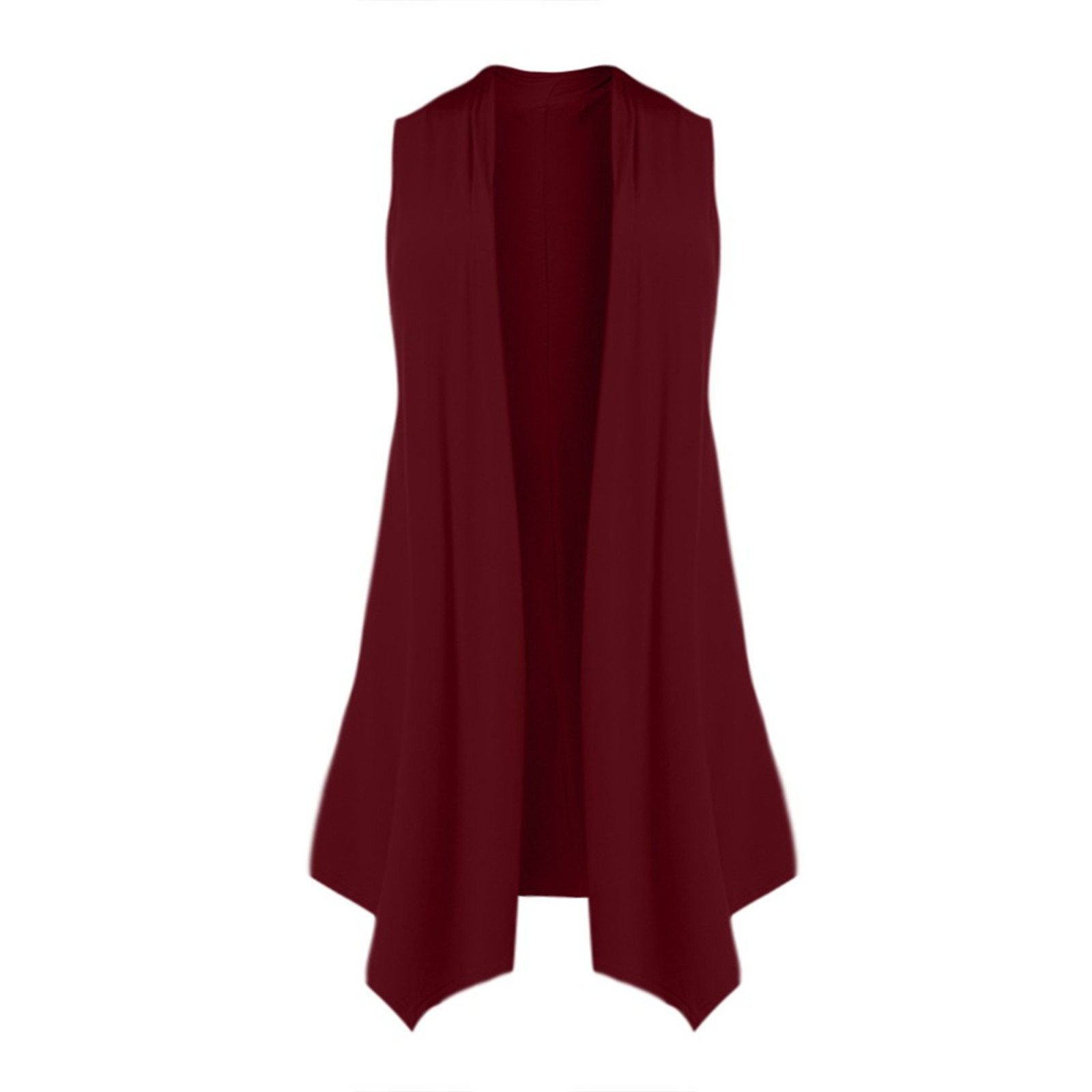 Cardigan drapé sur le devant pour femme, ourlet oscillant asymétrique, manteau mince et résistant au soleil, chemisier en fibre, glacé, décontracté, été