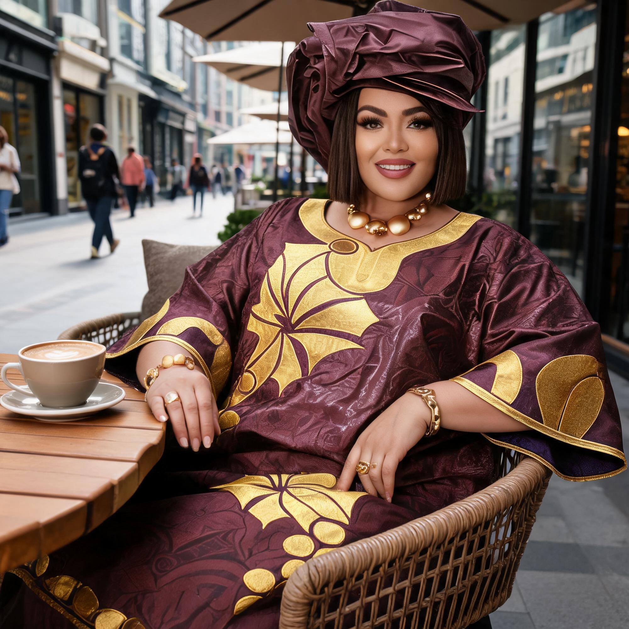 Robes africaines pour femmes grande taille, robe longue avec écharpe, design brodé Bazin Riche