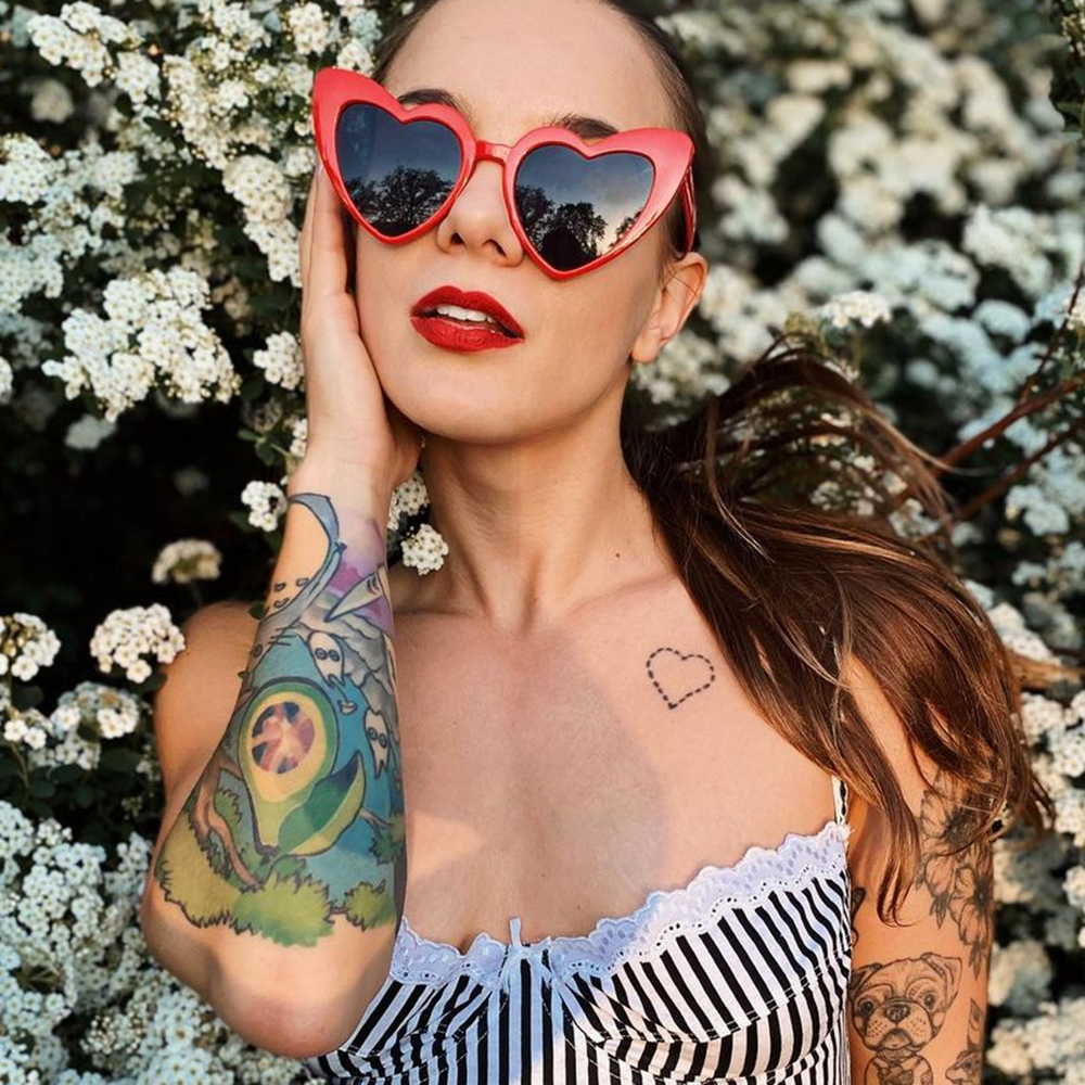 Lunettes De soleil en forme De cœur pour femmes, grande monture, personnalité, Sexy, mignonnes, verres dégradés, marque De styliste, Oculos De Sol