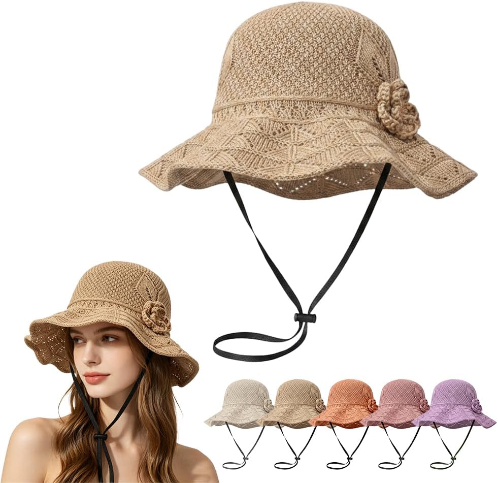 Chapeau de soleil élégant en paille tressée, Nouveaux chapeaux de paille 2026 pour femmes, Chapeau de soleil pliable pour femme, Chapeau bob de voyage, Sombrero