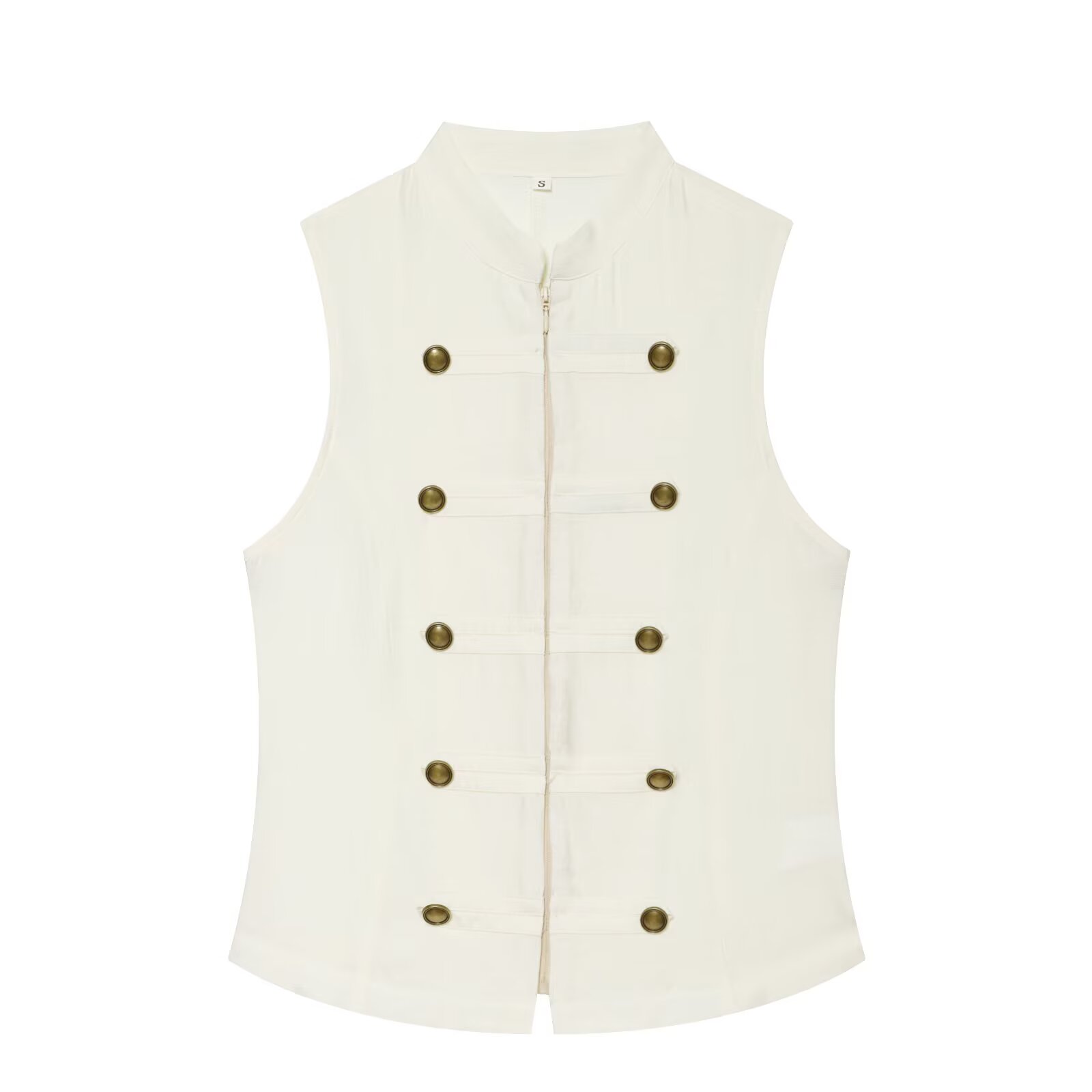 Chemisier Femme 2026 Nouvelle Tendance Polyvalent Été Sans Manches Boutonné Décontracté Mode Personnalisée