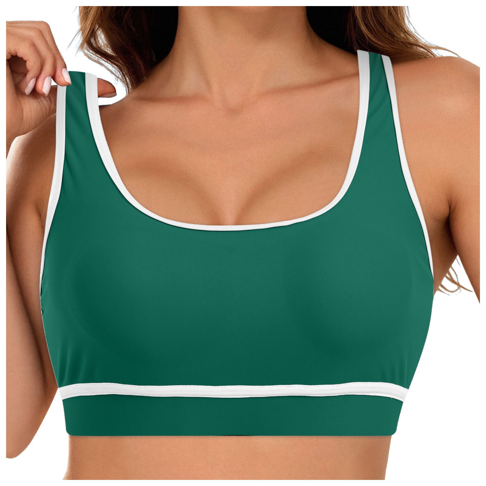 Femmes maillot de bain hauts maillot de bain d'été sport Bikinis hauts Fitness Raceback soutien-gorge maillot de bain pour femmes croix conseil maillot de bain 2025