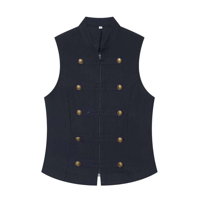 Chemisier Femme 2026 Nouvelle Tendance Polyvalent Été Sans Manches Boutonné Décontracté Mode Personnalisée