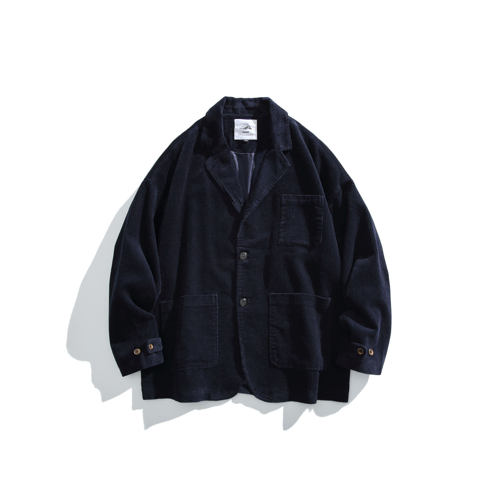 Veste en velours côtelé Blazers hommes japonais R Amekaji couleurs chaudes et chaudes surdimensionné ample jolie pochette costume manteau veste vêtements