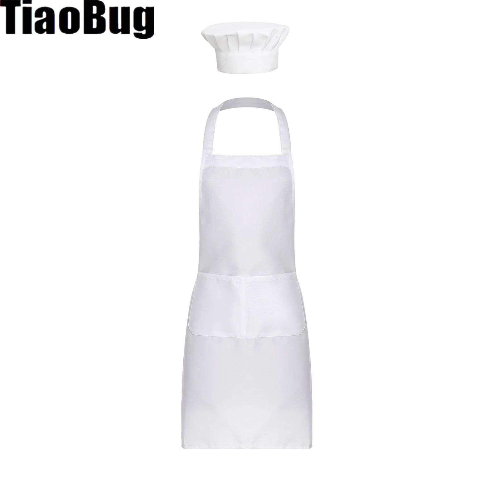 Ensemble de olympiques de chef unisexe pour hommes et femmes, tablier à lacets, chapeau de cuisinier réglable, licou adulte, cuisine, restaurant, hôtel, è