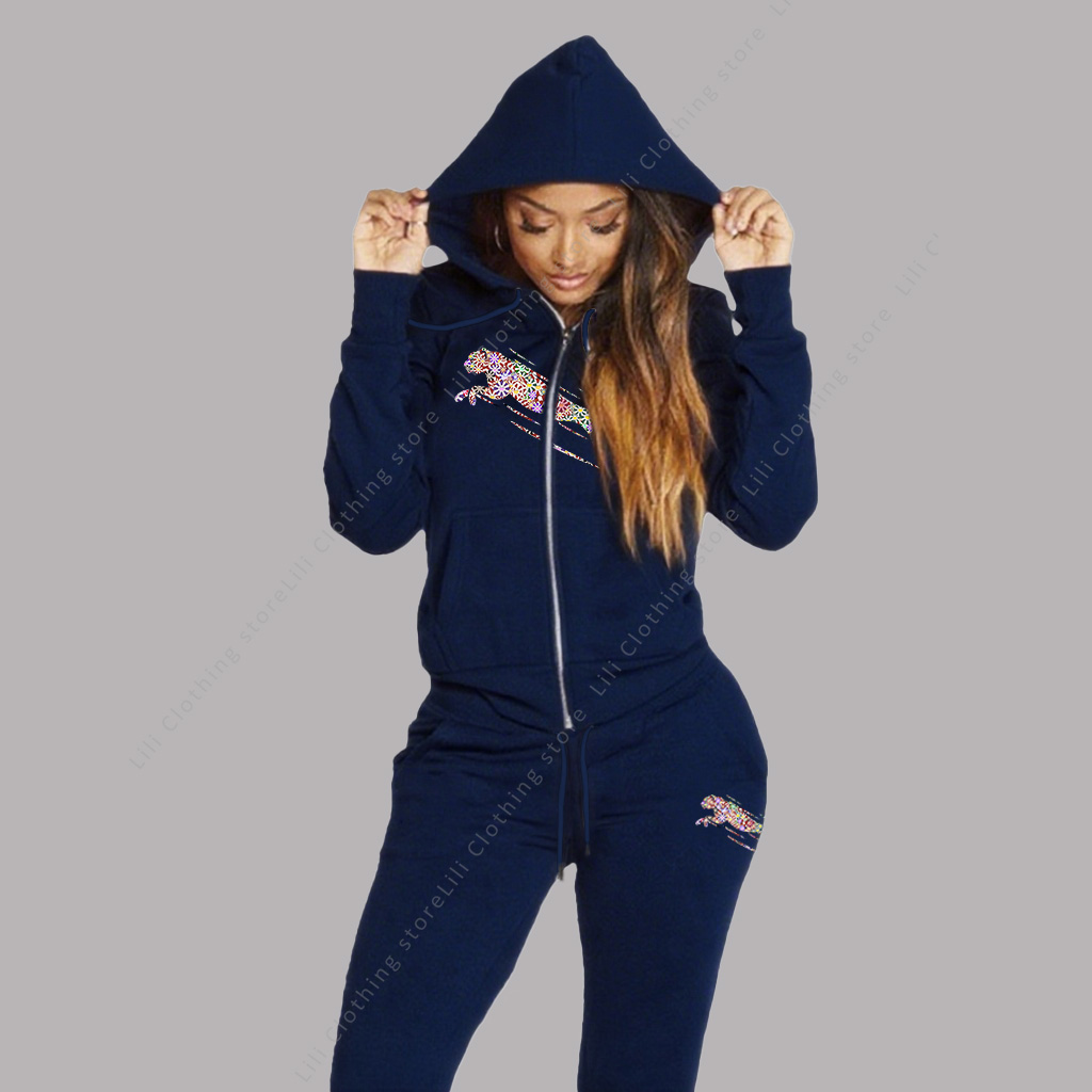 Survêtement femme sweat à capuche esthétique sweats pantalons de survêtement 2 pièces ensemble cardigan à fermeture éclair haute qualité vêtements de sport femme pantalons ensembles