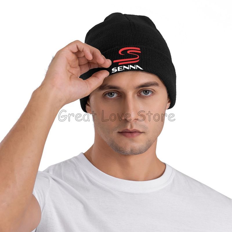 Ayrton Senna imprimer Bonnet chapeaux hommes femmes à la mode en plein air Skullies bonnets automne hiver modèle chaud tête Wrap casquettes