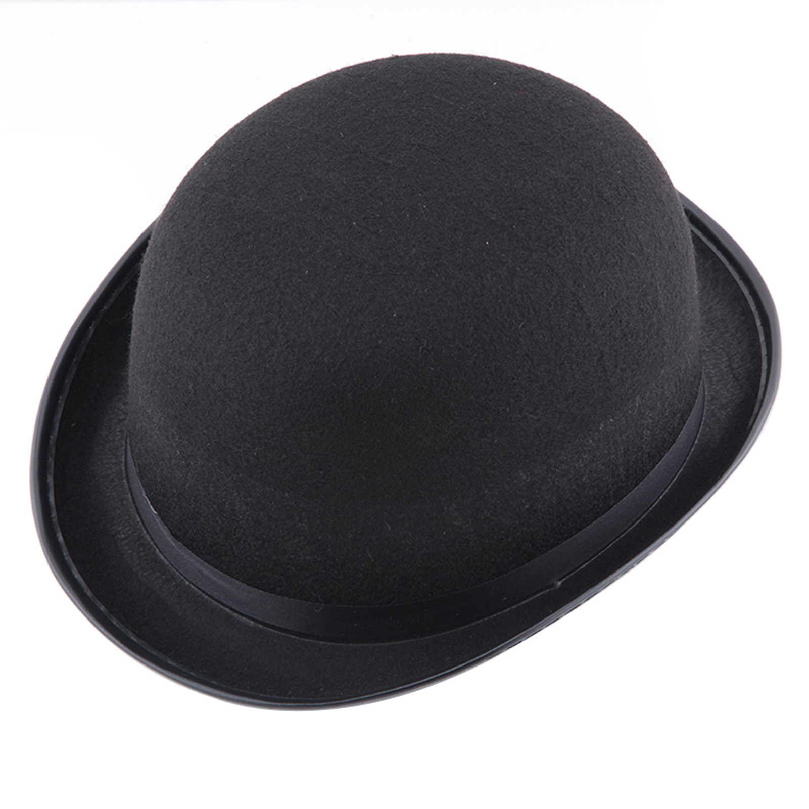 Chapeau Bombin Unisexe Noir, Chapeau de Magicien, Chapeau de Scène pour Spectacles, Théâtre, Fêtes et Cosplay