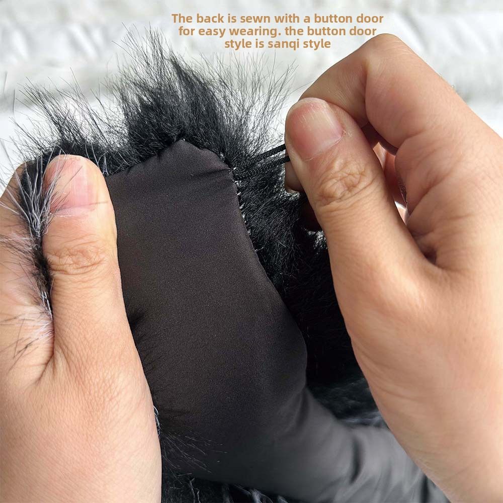 Longue écharpe fausse fourrure de renard écharpe chaude épaissie coupe-vent robe Cape fausse fourrure allongée écharpe col de fourrure mode hiver