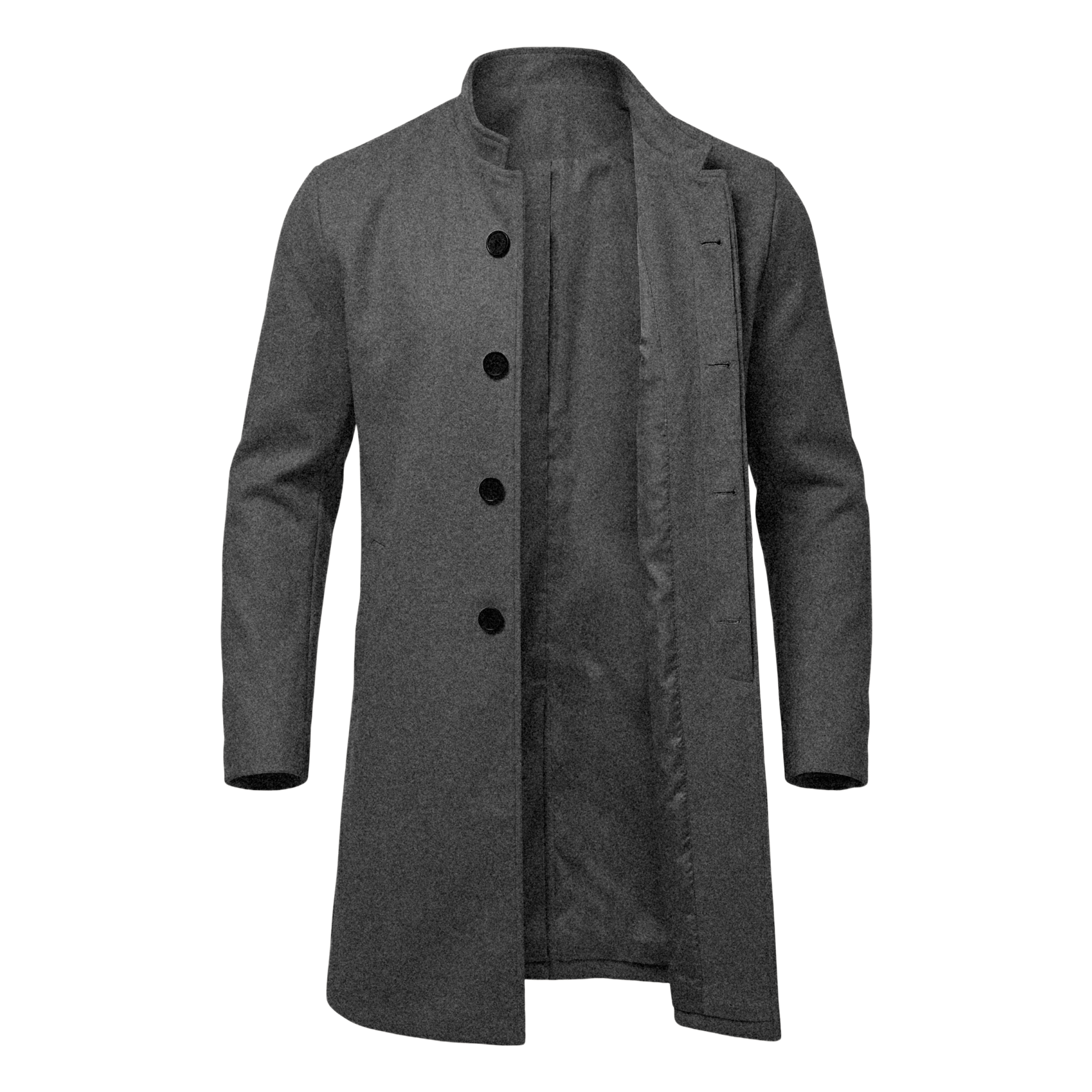 Manteau trench à double boutonnage pour homme, hiver |   Veste longue coupe-vent et chaude |   Manteau long décontracté à style streetwear professionnel