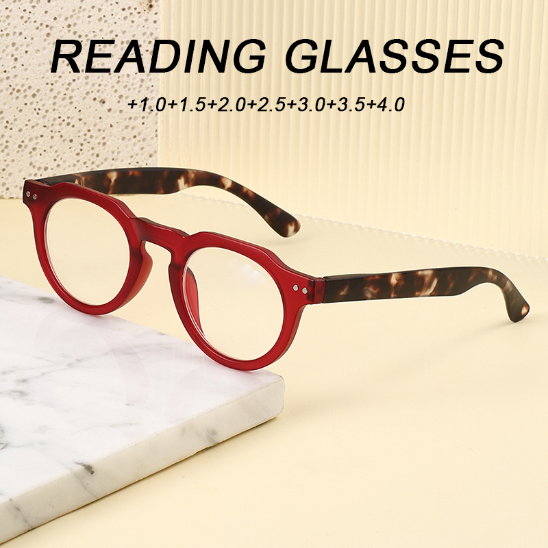 Lunettes de lecture rondes rétro pour hommes et femmes, lunettes à monture complète adaptées aux hommes et aux femmes, idéales pour la lecture