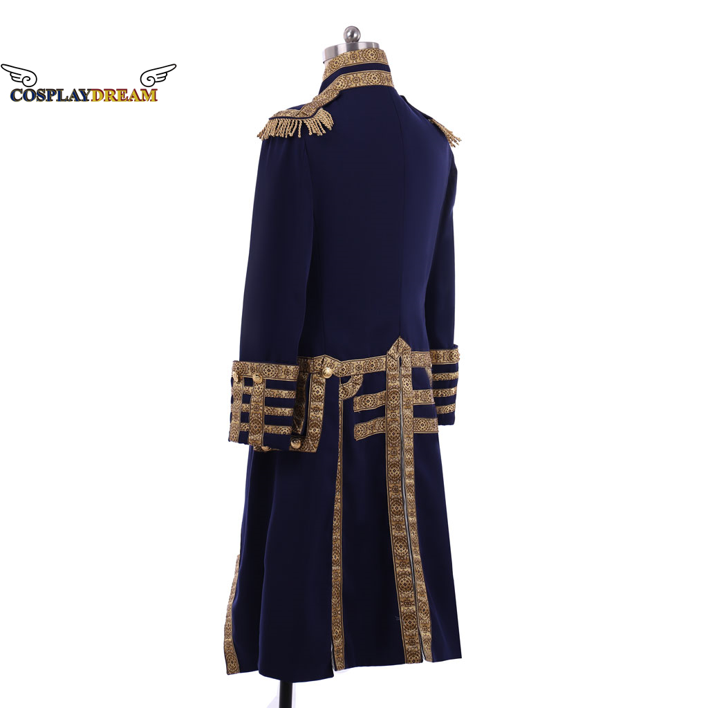 Manteau de soldat d'officier militaire royal du 18ème siècle, veste d'uniforme médiéval pour hommes, manteau de smoking colonial Hamilton, Costume de Cosplay