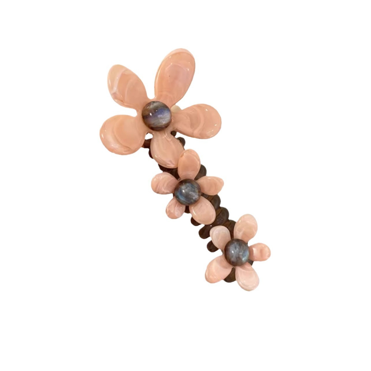Élastiques à cheveux pour femmes, avec fleurs en perles, doux, élégants, tendance, accessoires pour cheveux à haute élasticité pour filles